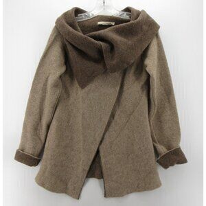 Chiaramente Sweater Small Wool Drape Wrap Lagenlook Artsy Italy